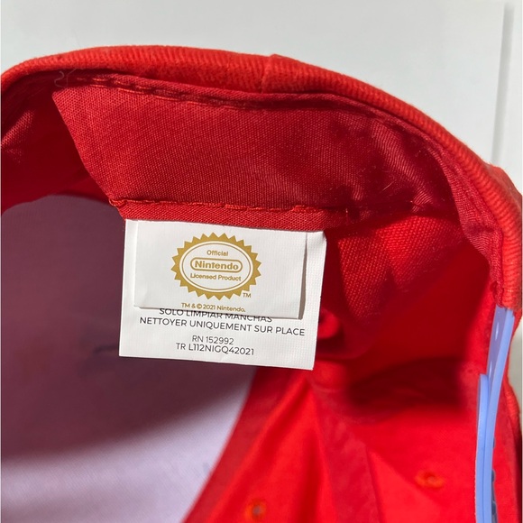 Super Mario Bros Nintendo By Culture Fly Hat Adult Unisex Snapback Red Blue H2 - Picture 8 of 10